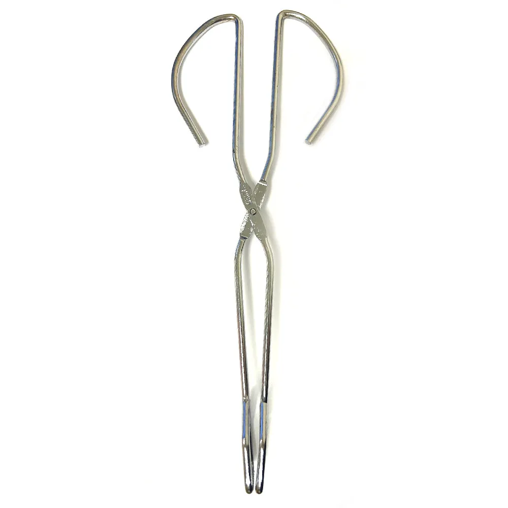 1 Pc Scissor Tongs 10" Wire Stainless Steel Metal Food Kitchen Chef Cooking BBQ
