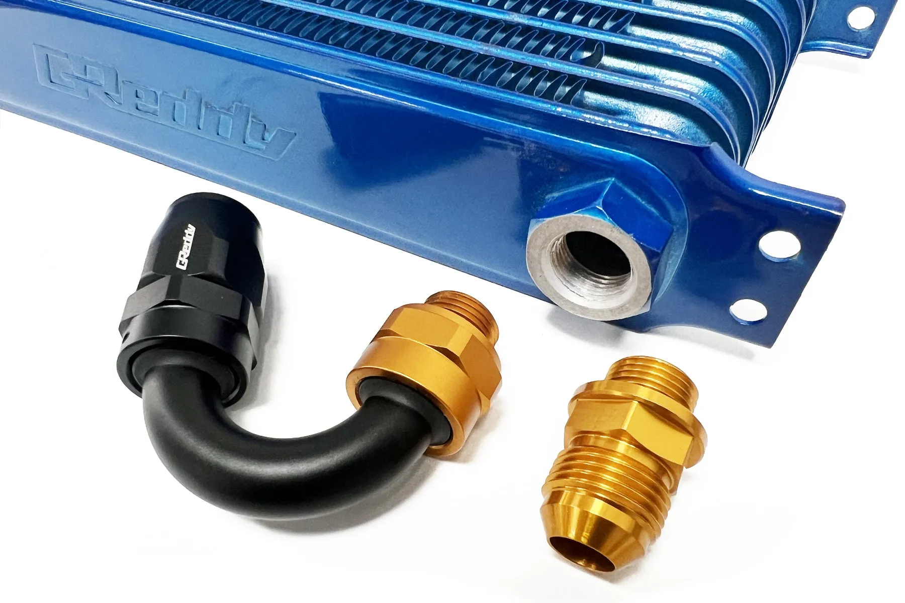 16 ROW OIL COOLER CORE -10AN FITTINGS - (12004316)