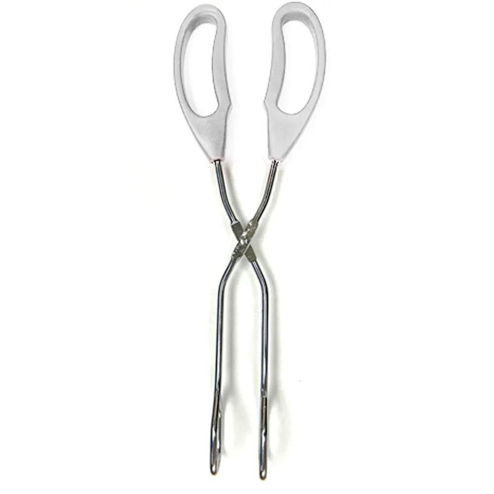 1pk 10Inch Heavy Duty Stainless Steel Kitchen Tongs No Slip Comfort Grip Scissor