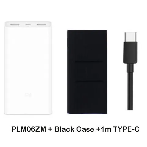 2019 NEW Xiaomi mi Power Bank 20000mAh 3 USB-C 45W Three Ports Output PD Quick Charger Powerbank Xiaomi 2C External Battery Pack