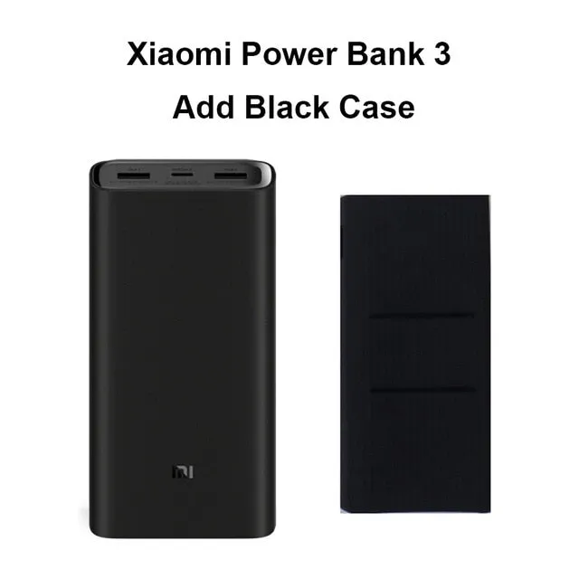 2019 NEW Xiaomi mi Power Bank 20000mAh 3 USB-C 45W Three Ports Output PD Quick Charger Powerbank Xiaomi 2C External Battery Pack