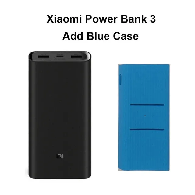 2019 NEW Xiaomi mi Power Bank 20000mAh 3 USB-C 45W Three Ports Output PD Quick Charger Powerbank Xiaomi 2C External Battery Pack