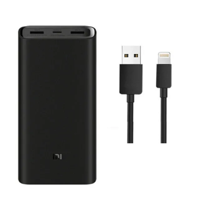2019 NEW Xiaomi mi Power Bank 20000mAh 3 USB-C 45W Three Ports Output PD Quick Charger Powerbank Xiaomi 2C External Battery Pack