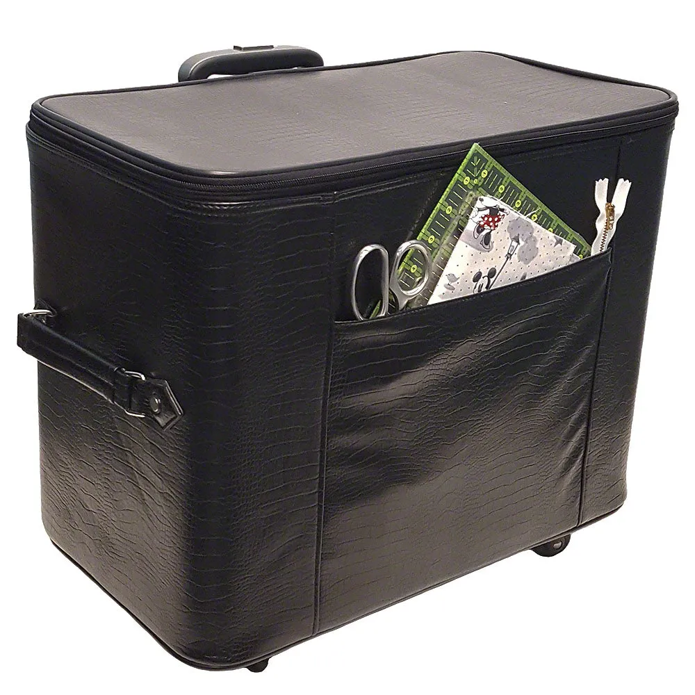 20in Wheeled Sewing Machine Hard Case - Black