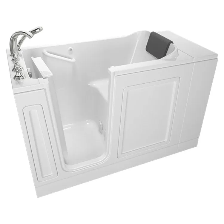 2848 Series 28"W x 48"L Acrylic Walk-In Soaking Bathtub with Left-Hand Drain/Faucet
