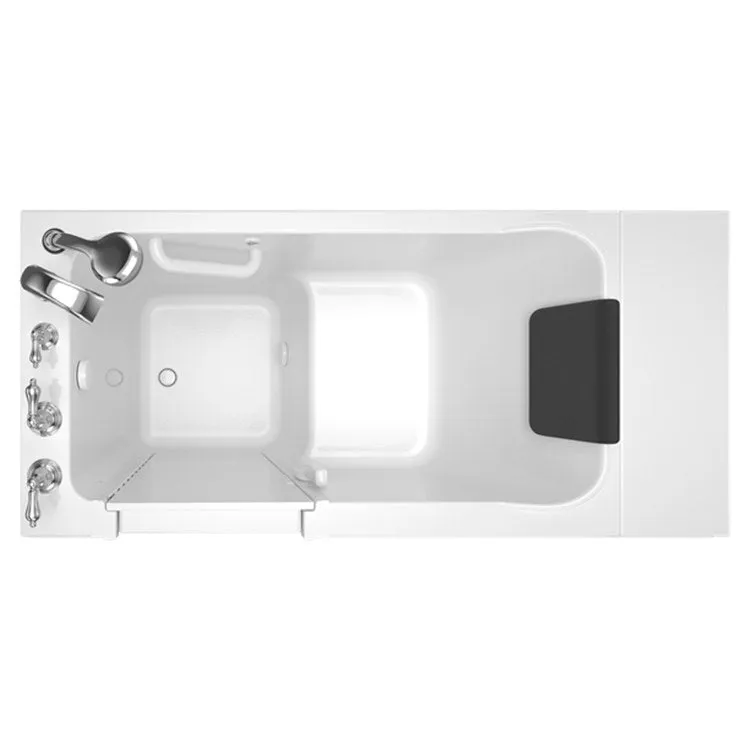 2848 Series 28"W x 48"L Acrylic Walk-In Soaking Bathtub with Left-Hand Drain/Faucet