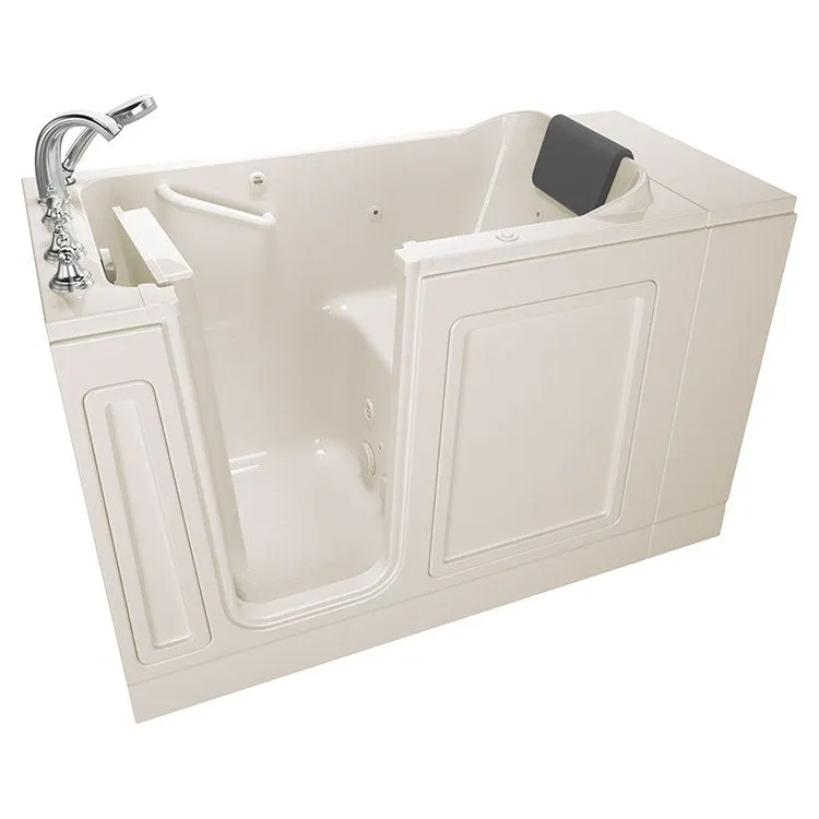 2848 Series 28"W x 48"L Acrylic Walk-In Whirlpool Bathtub with Left-Hand Drain/Faucet