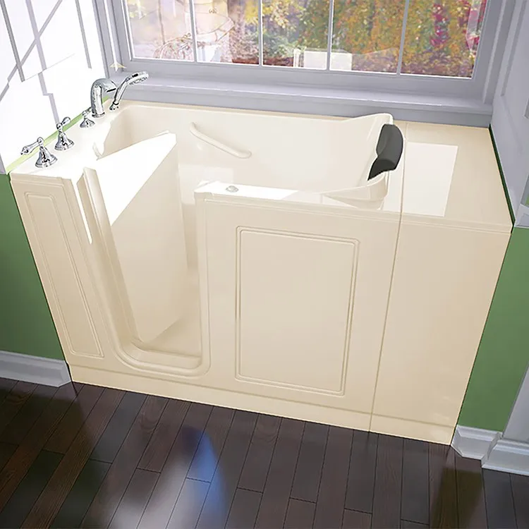 2848 Series 28"W x 48"L Acrylic Walk-In Whirlpool Bathtub with Left-Hand Drain/Faucet
