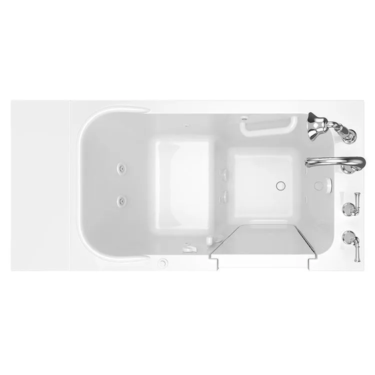 2848 Series 28"W x 48"L Gelcoat Walk-In Whirlpool Bathtub with Right-Hand Drain/Faucet