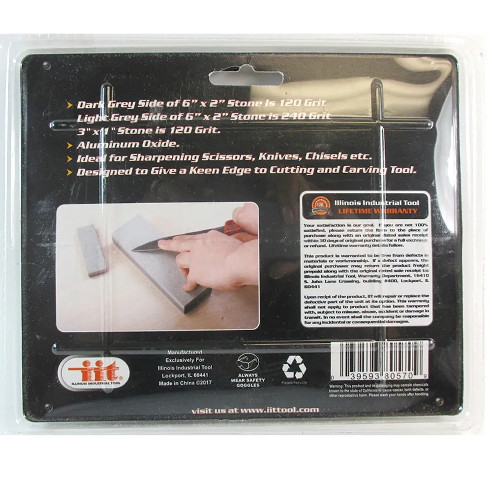 3 Sharpening Stone Knife Blade Sharpener Fishing Scissors Straight Razor Tool 6"