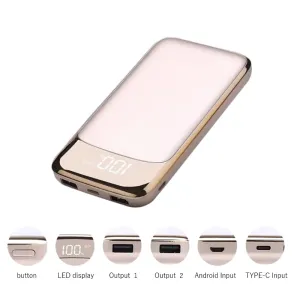 30000mah Power Bank External Battery PoverBank LCD Powerbank Portable Mobile phone Charger For Xiaomi MI iphone7 8 x 18650