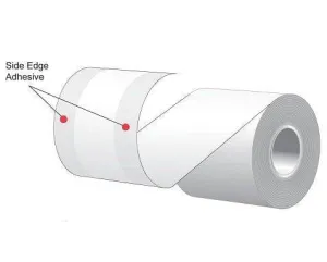 3.125" x 160' MAXStick 15# Direct Thermal "Sticky Paper" (24 rolls/case) - Side-Edge Adhesive
