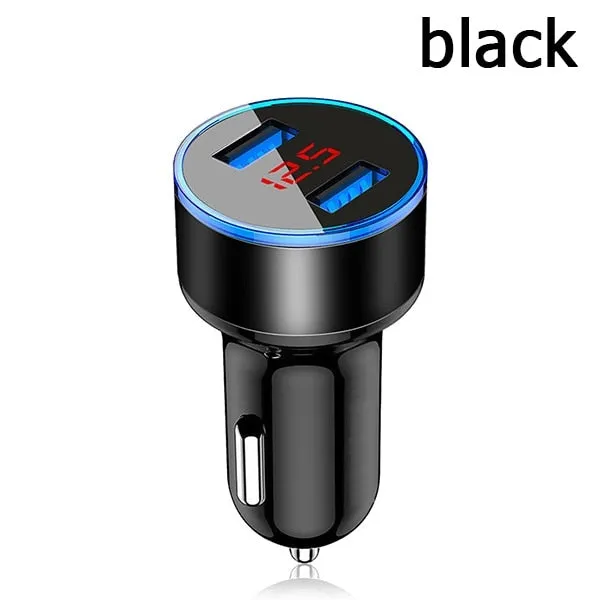 3.1A Dual USB Car Charger with LED Display