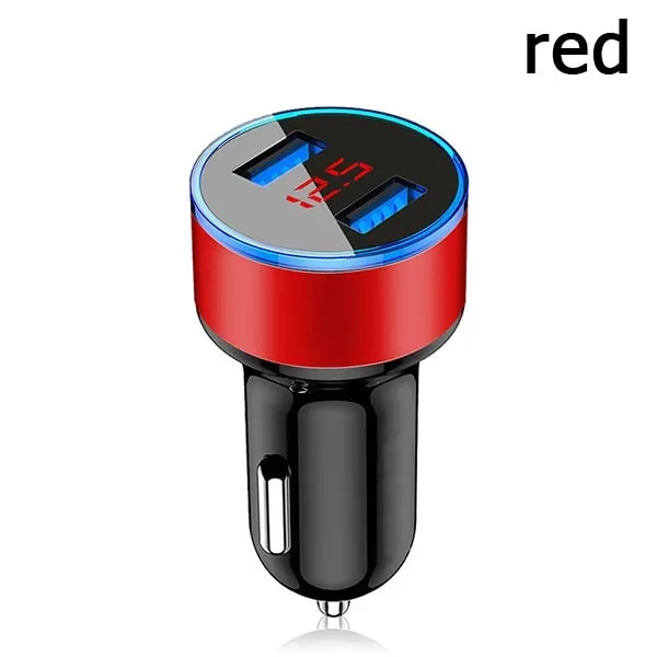 3.1A Dual USB Car Charger with LED Display
