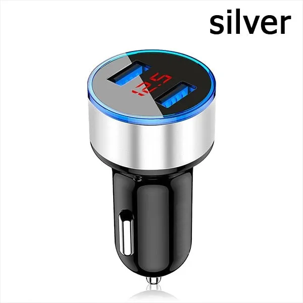 3.1A Dual USB Car Charger with LED Display