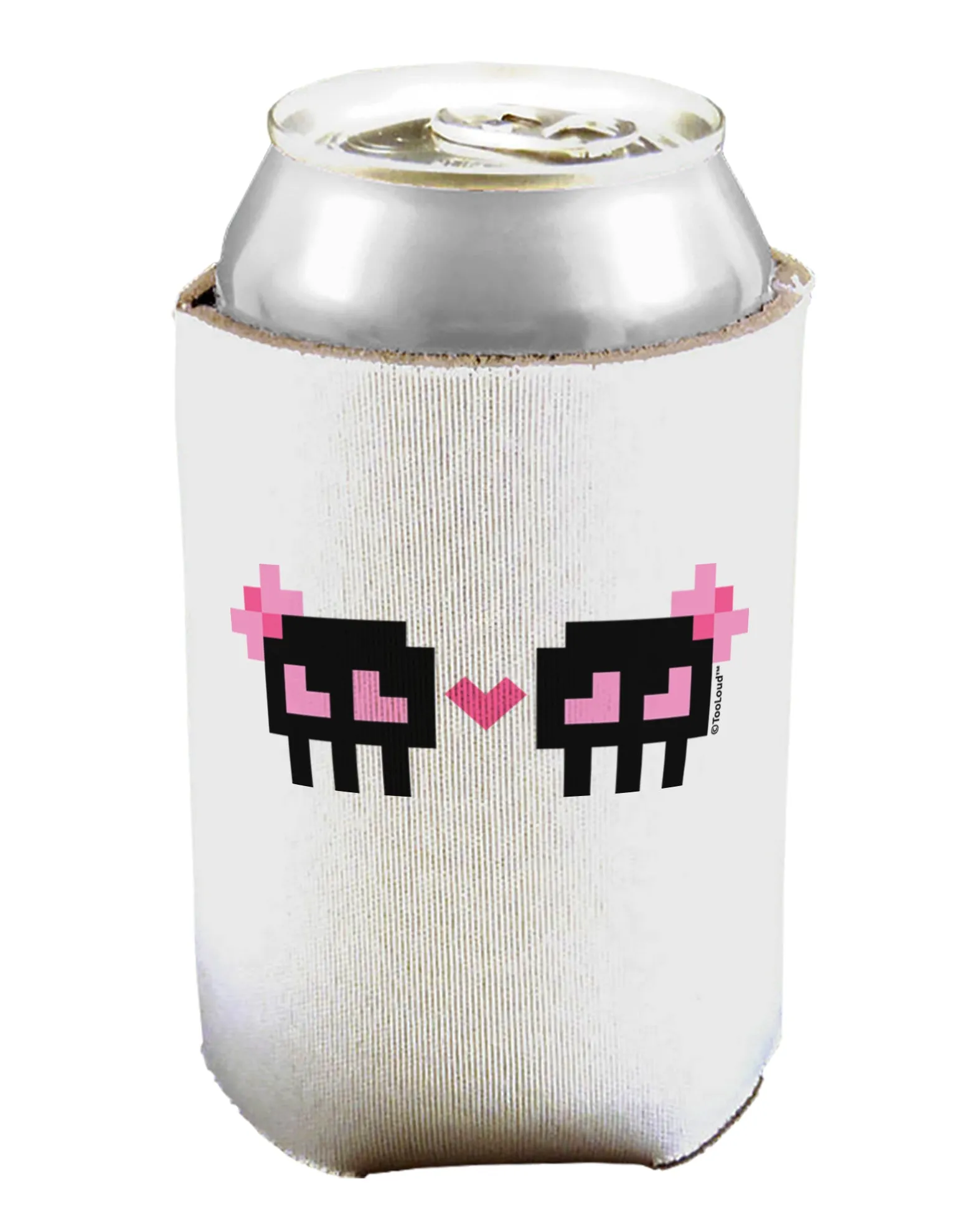 8-Bit Skull Love - Girl and Girl Can / Bottle Insulator Coolers