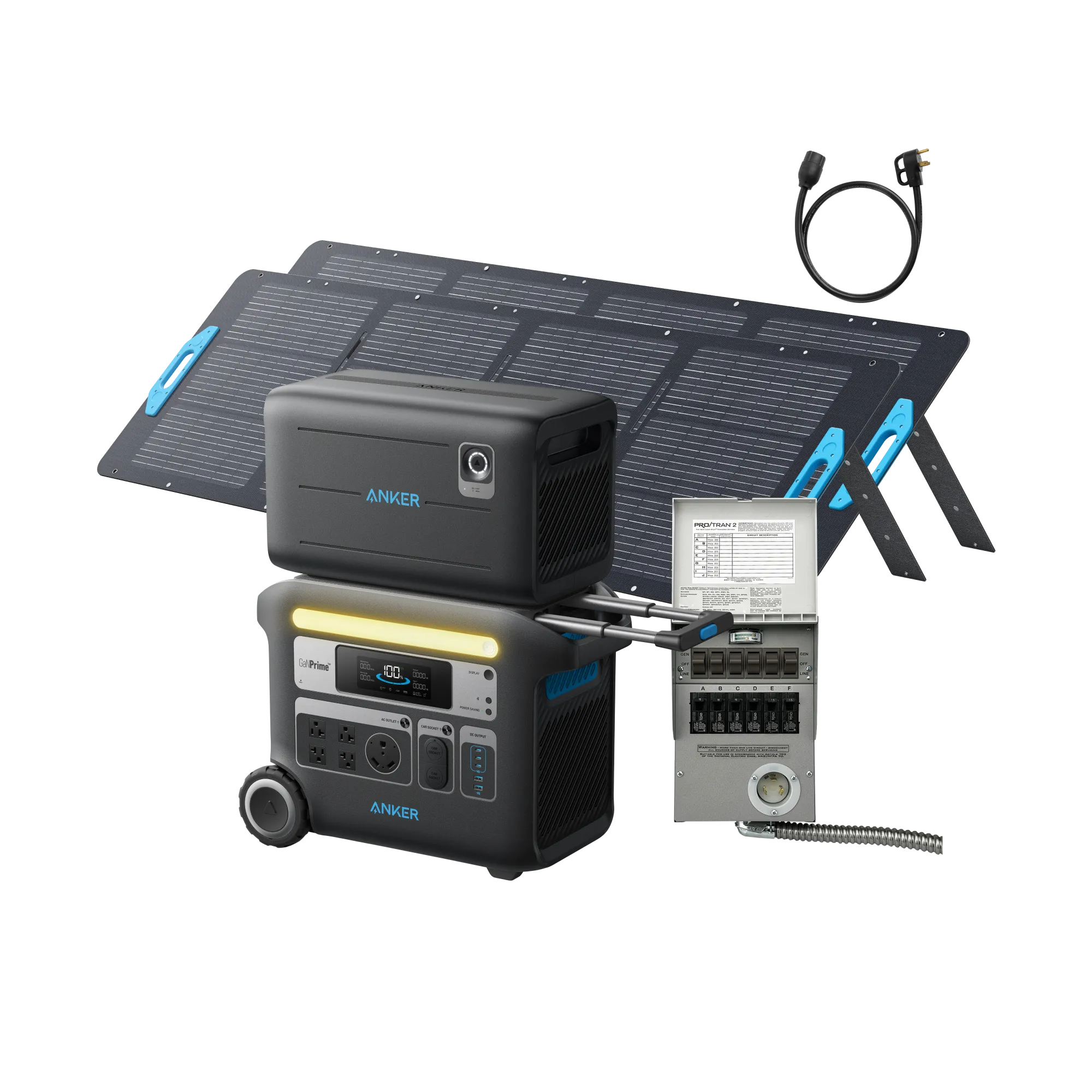 Anker SOLIX F2000   BP2600 Expansion Battery   2x 200W Solar Panel   Home Backup Kit