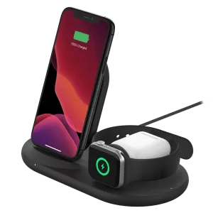 Belkin 3-in-1 Wireless Charging Pad With Apple Watch Dock