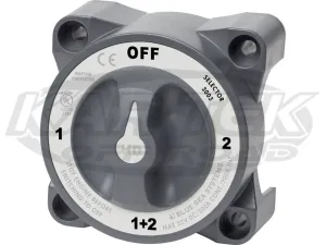 Blue Sea Systems HD Series Gray Dual Battery Cut Off Switch With Alternator Field Disconnect