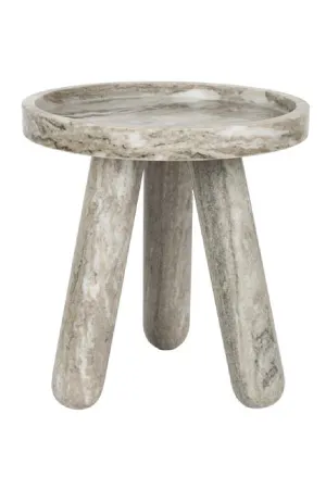 Brown Marble Tripod Side Table | Zuiver Cosmopolitan