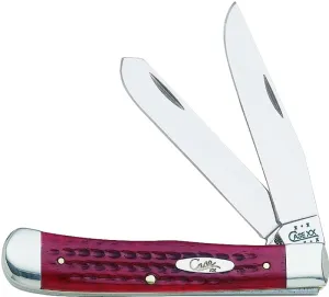 CASE 783 Folding Pocket Knife, 3-1/4 in Clip, 3.27 in Spey L Blade, Stainless Steel Blade, 2-Blade, Red Handle :EA: QUANTITY: 1