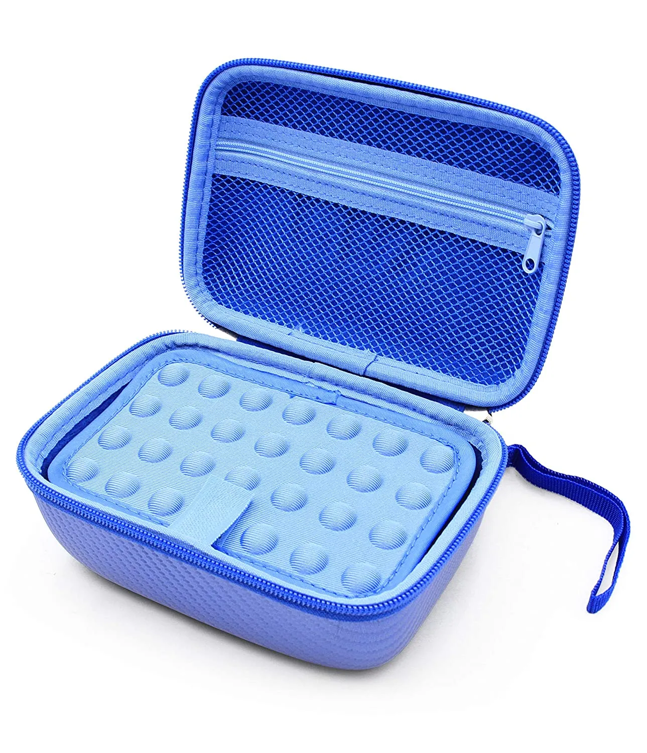 CASEMATIX Travel Case Compatible with Bakugan Figures, BakuCores and Trading Cards - Hard Shell Bakugan Case with Padded Divider and Wrist Strap