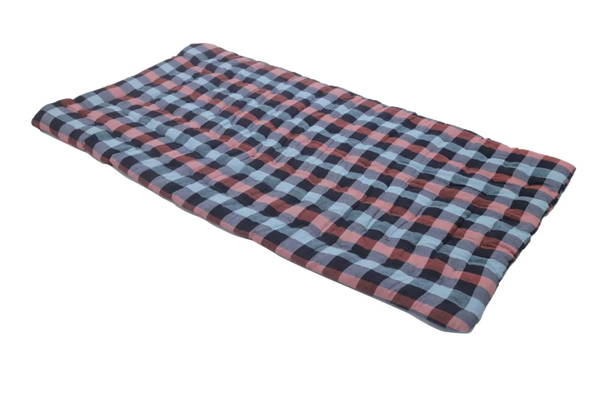 CHILLI BILLI Cotton Single Bed, Foldable, Light Weight Mattress Soft Medium Gadda Hotel/Picknic (Multi, 1 Sleeping Capacity, 4 x 6 ft or 72 x 48 Inch) (Pack of 1)