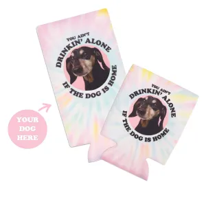 custom doggo can cooler | tie-dye