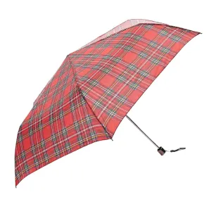 Eco Chic Foldable Mini Umbrella Tartan Red