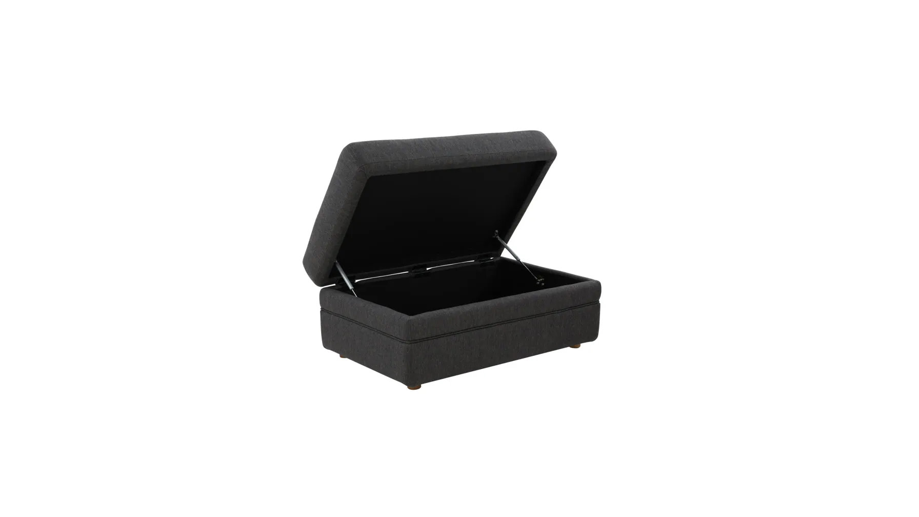 Feel Good Storage Ottoman, Dark Shadow