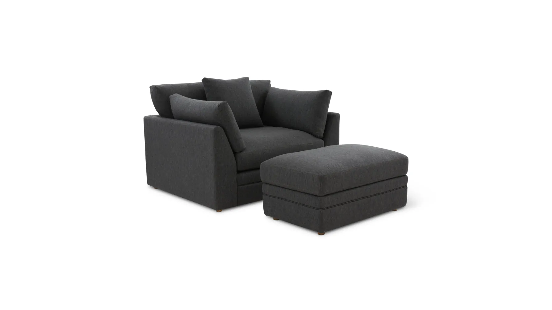 Feel Good Storage Ottoman, Dark Shadow