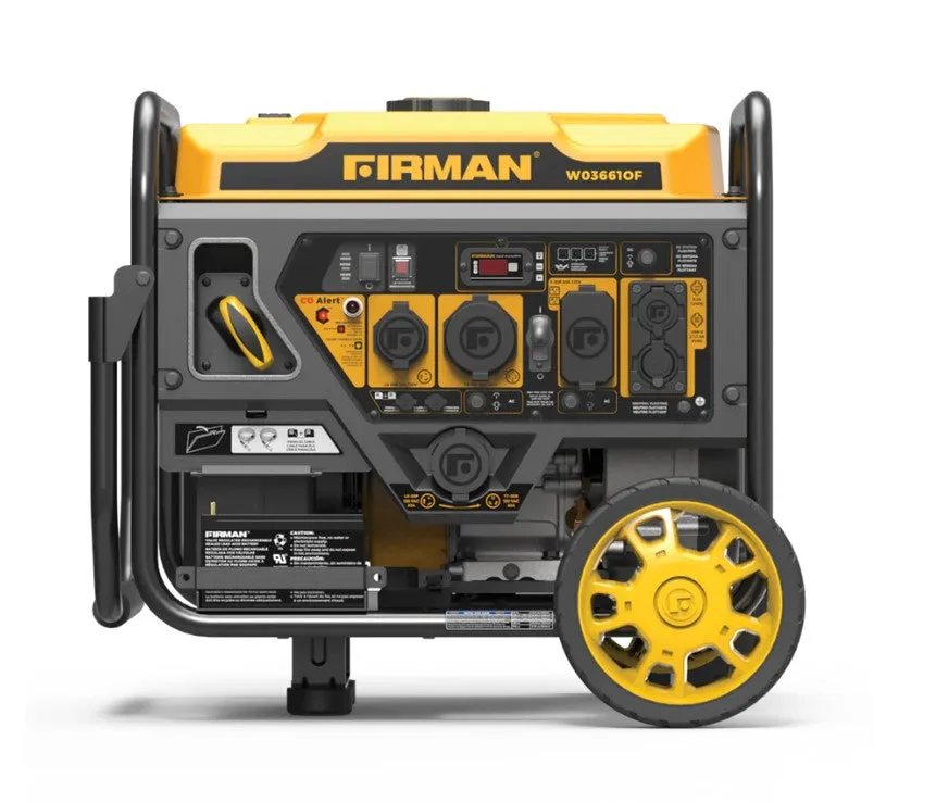 Firman W03661OF Inverter 3650W/4500W 50 Amp Gas With CO Alert New