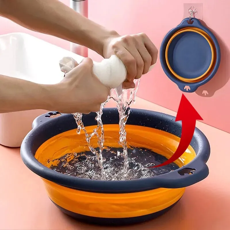 Foldable Travel Wash Basin for Bathroom