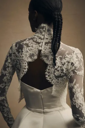 French Alenon Lace Topper