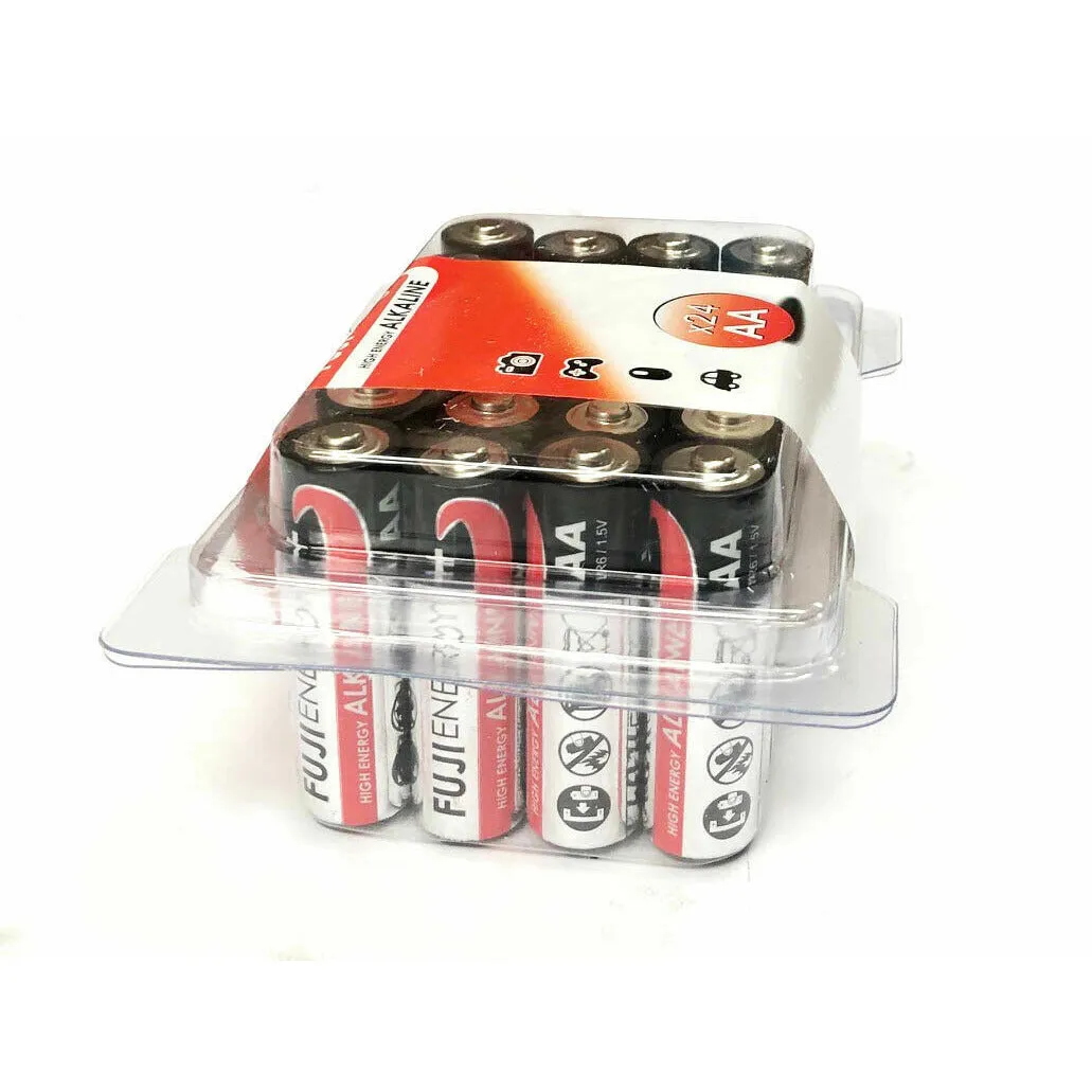FujiEnergy 1.5V AA High Energy Alkaline Batteries - Pack of 24 | 815880