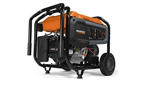 Generac 8,000-Watt Gas-Powered Portable Generator - Electric Start, CO-Sense, CARB Compliant - Reliable Power for Emergencies & Recreation