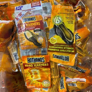 Hand Warmers 2 hand warmers, Toe Warmers with Adhesvie 2 toe warmers, Insole Foot Warmers 2 insole foot Warmers (100 Pcs Lot)