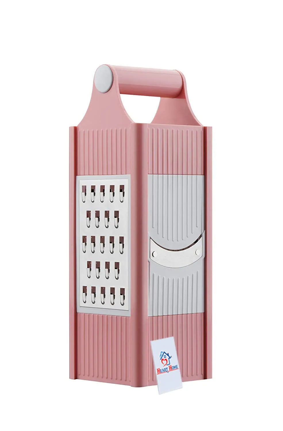 Heart Home Plastic 4 in 1 Vegetable Slicer/Potato Chips Maker Grater with 4 Sides Vegetable Choppers-Potato Chips Maker Vegetable Potato Slicer and Smooth Grip (Multi)-HEART10209