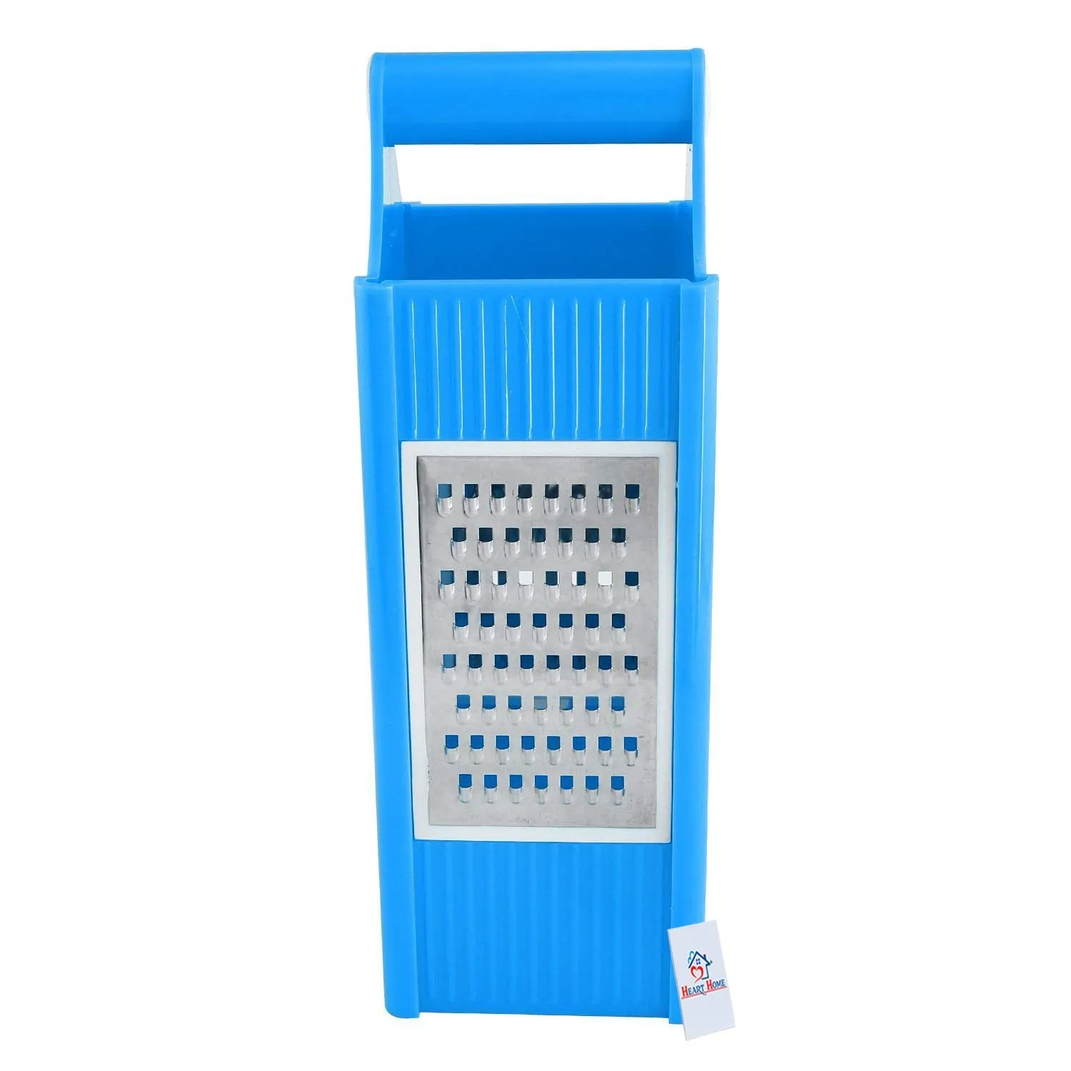 Heart Home Plastic 4 in 1 Vegetable Slicer/Potato Chips Maker Grater with 4 Sides Vegetable Choppers-Potato Chips Maker Vegetable Potato Slicer and Smooth Grip (Multi)-HEART10209