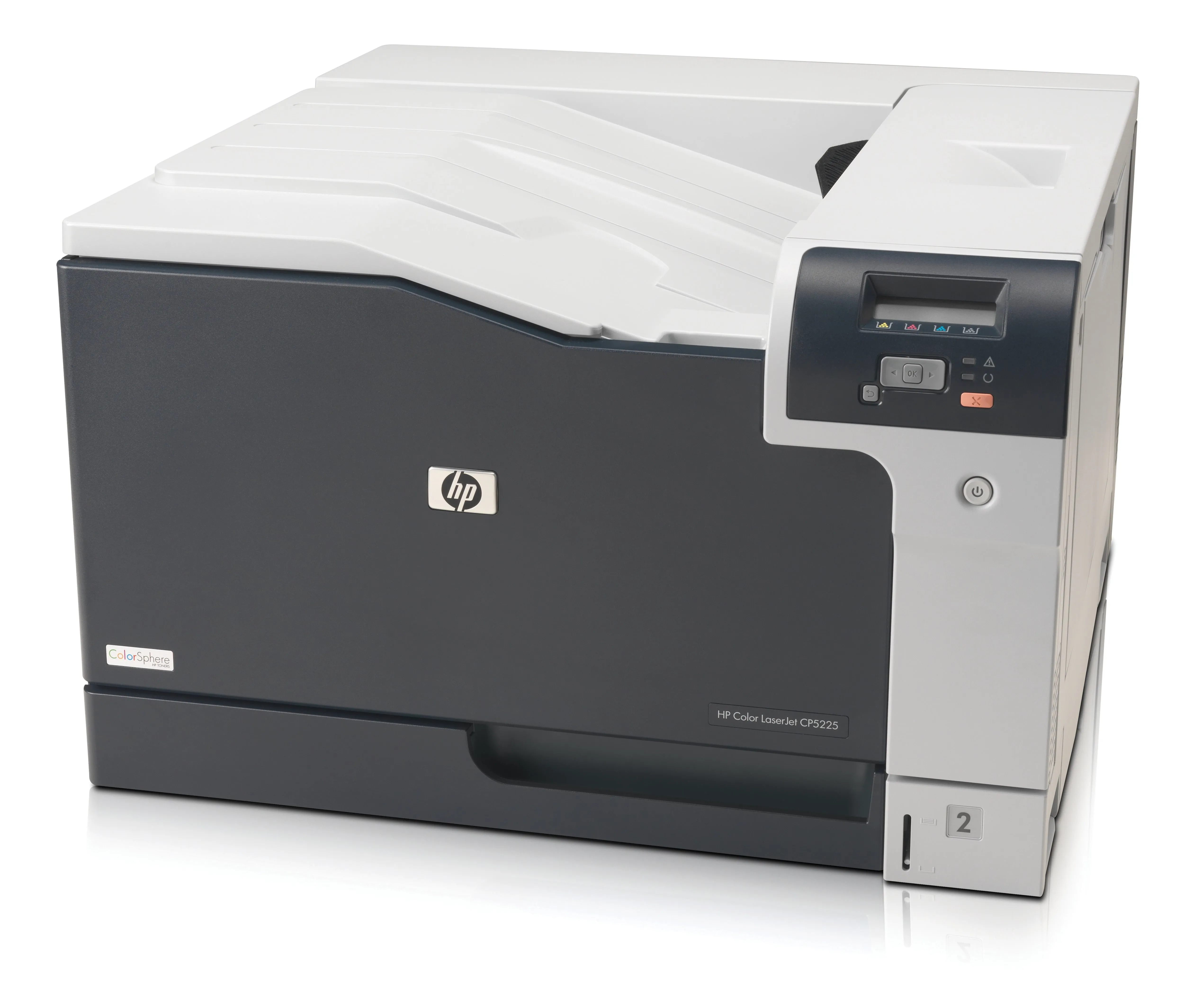 Hp Color Laserjet Cp5225, Print, 20Ppm Mono & Colour, A3, 600X600dpi, 192Mb, 100 Sheet Multi Purpose Tray, 250 Sheet Pap