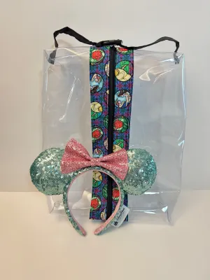 Large Hanging Boxy Bag - Stained Glass Beauty and the Beast