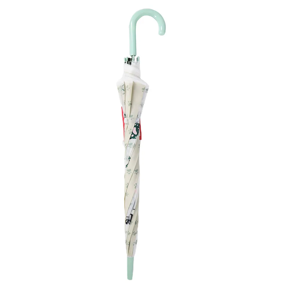 Little Surprise Box Light Green, Translucent Kelly-Jo All Over Teddy PawsRain And All-Season UmbrellaFor Kids & Adults.