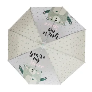 Little Surprise Box Light Green, Translucent Kelly-Jo All Over Teddy PawsRain And All-Season UmbrellaFor Kids & Adults.