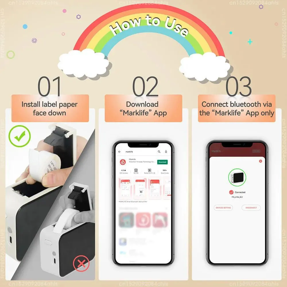 LovelyRLovely Wireless Bluetooth Label Printer