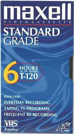 Maxell All-Purpose Standard Grade 6 Hour Vhs Videotape Cassette