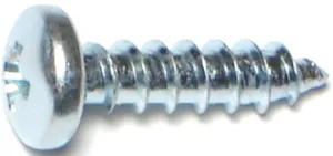 Midwest Fastener 03249 Screw, #10 Thread, Coarse Thread, Pan Head, Phillips Drive, Self-Tapping, Sharp Point, Steel, 100/PK :BX100: QUANTITY: 1
