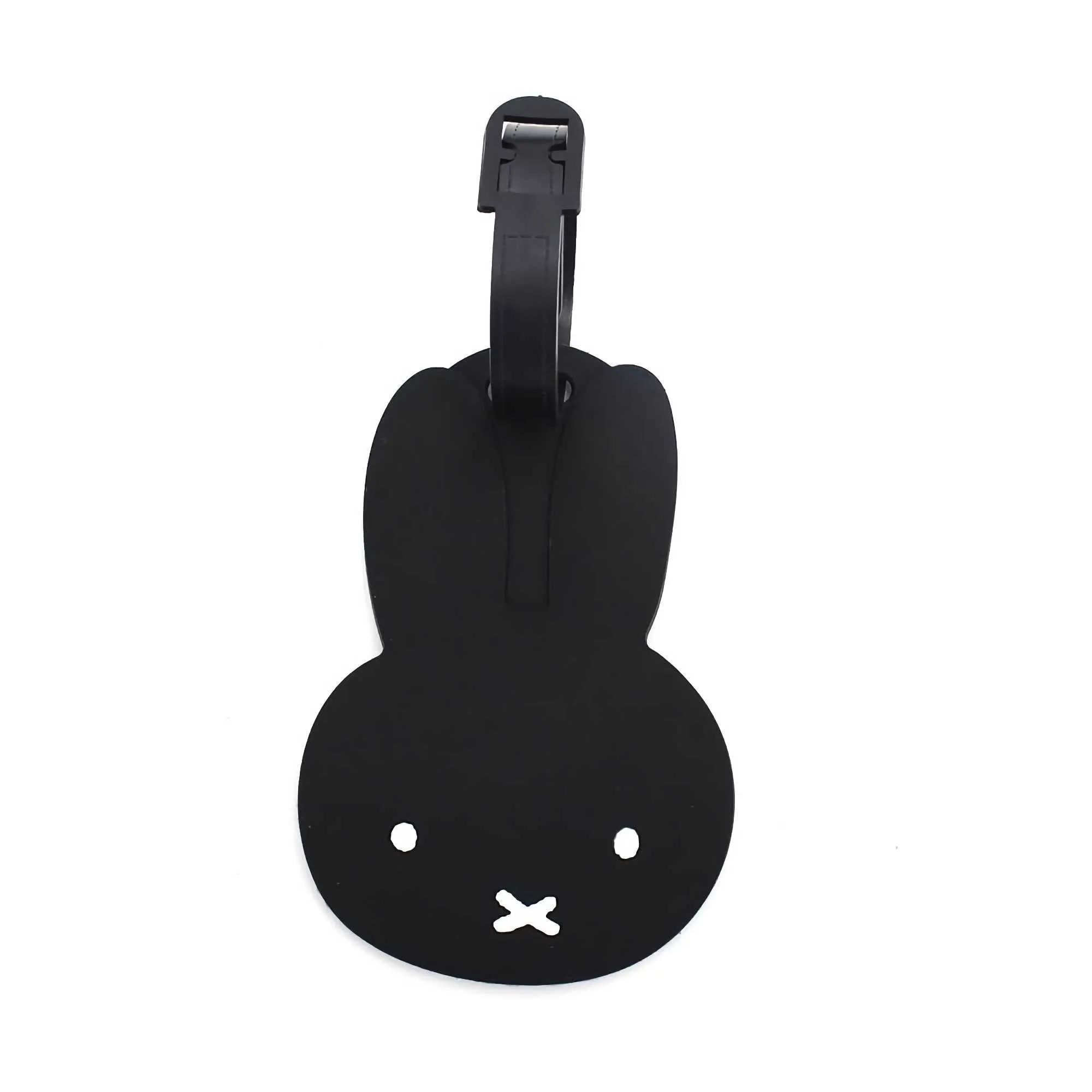 Miffy Face Die-Cut Luggage Tag, Black