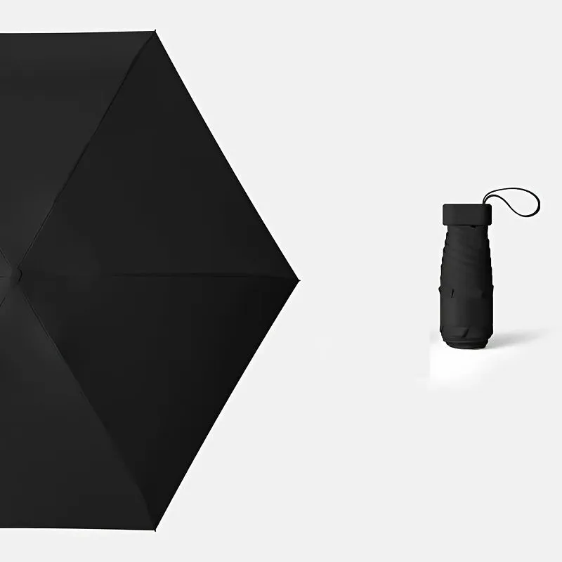 Mini Pocket Umbrella - Compact Umbrella with UV and Rain Protection, Windproof Design