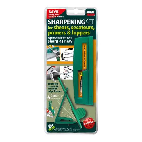 Multi-Sharp Garden Tool Sharpening Kit 2Pc Shear & Scateur