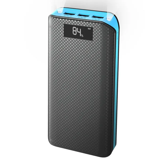 Power Bank 20000mAh Powerbank 3 USB External Battery Pack for iPhone 6 6s 7 8 10 iPad Samsung Xioami Huawei Sony LG HTC Nokia.